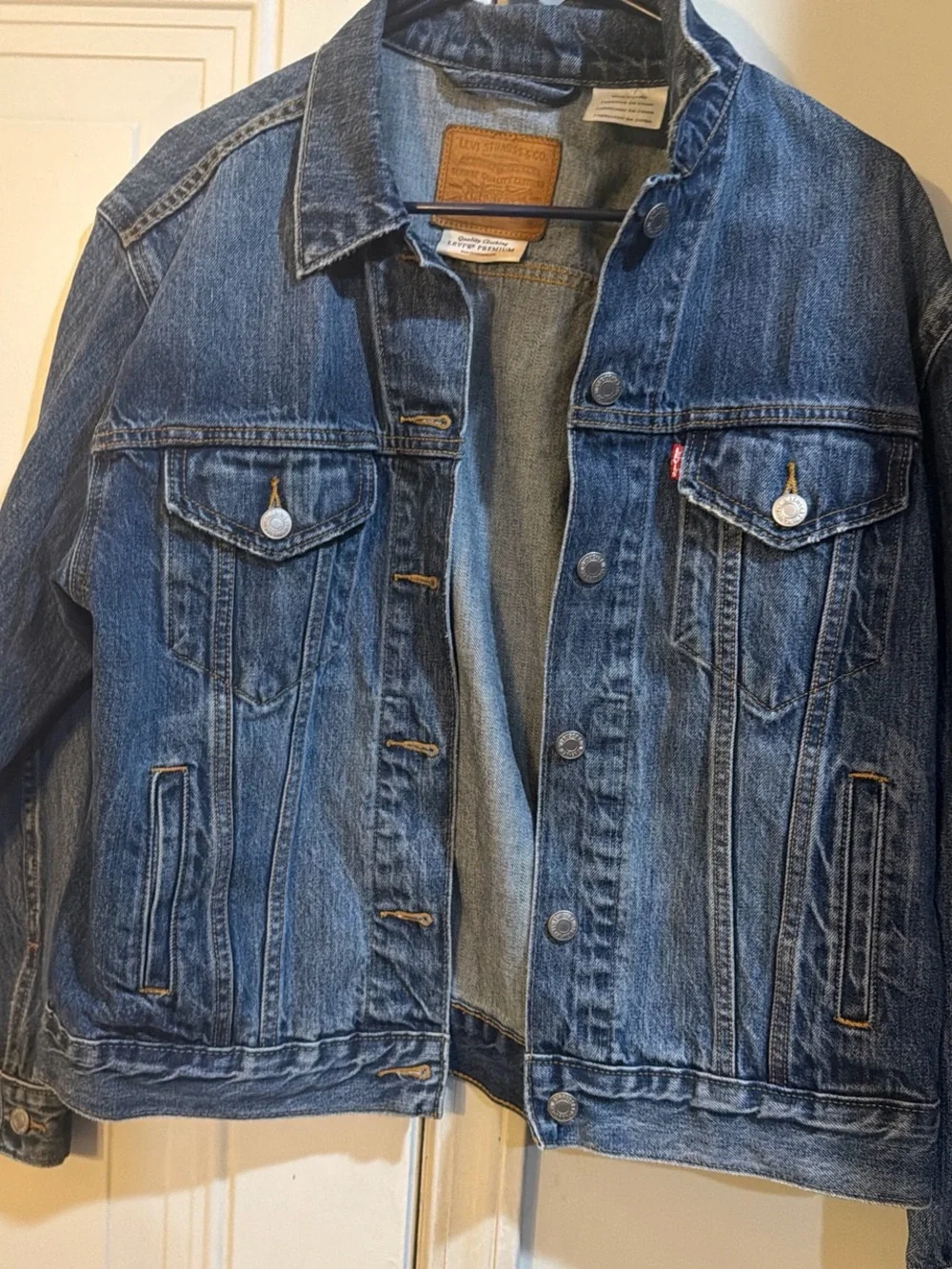 LEVI'S Jacket women blue denim jacket sz  medium